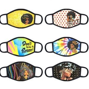 🔴3 for $12🔴 •Black Girl Magic• Graphic Face Mask